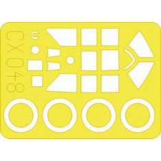 1/72 P-47D-20 Thunderbolt Paint Mask for Tamiya kit