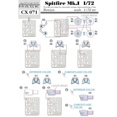 1/72 Spitfire Mk.I Paint Mask for Tamiya kit