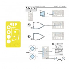 1/72 P-47D-25 Thunderbolt Paint Mask for Academy kit