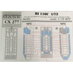 1/72 Messerschmitt Bf-110C Paint Mask for Airfix kit