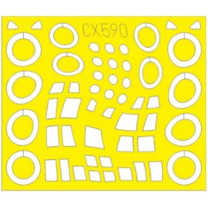 1/72 Lockheed C-130H Hercules Paint Masking Sheet for Zvezda kits