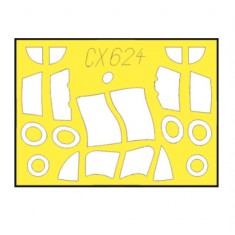 1/72 Rockwell OV-1A / JOV-1A Paint Masking for Clear Prop kits