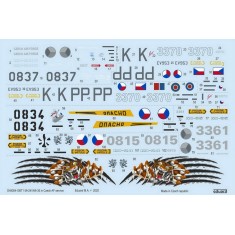 1/48 Mil Mi-24V/Mi-35 in Czech AF Service Decals for Zvezda kits