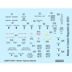 1/48 Hawker Typhoon Stencils Decals for Hasegawa kits