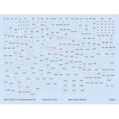 1/48 Sukhoi Su-25 Russian Stencils Decals for Zvezda kits