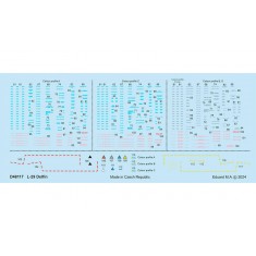 1/48 Aero L-29 Delfin Stencils Decal for Eduard/AMK kits