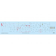 1/48 P-51B Mustang Stencils Decal for Eduard kits