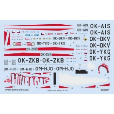 1/72 Zlin Z-37A Cmelak Bumblebee Decals for Eduard kits
