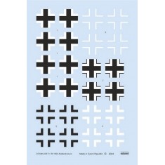1/72 Messerschmitt Bf 109G Balkenkreuze Decal for Eduard kits