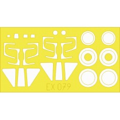 1/48 Sukhoi Su-25K Frogfoot Paint Mask for Kovozavody Prostejov kit