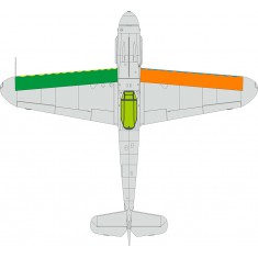 1/48 Messerschmitt Bf 109G Wings Leading Edge Wavy Lines Masking