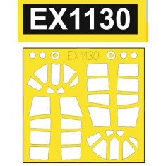 1/48 Curtiss P-40N Canopies Masking for Eduard kits