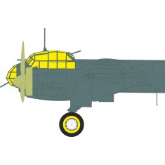 1/48 Ju 88A-4 Canopies Masking sheet for Eduard/ICM kits