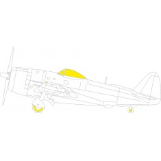1/48 P-47N Thunderbolt Canopies Paint Masks for MiniArt kits