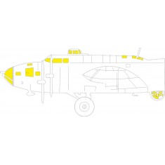 1/48 B-17F Canopy Mask for Revell kits