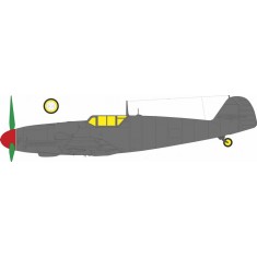 1/48 Messerschmitt Bf 109G-6 Late Framed Canopies Tface Masking for Tamiya Kit