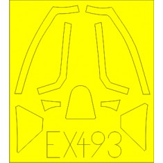 1/48 Supermarine Spitfire Mk.XVI Bubbletop (Weekend) Paint Mask for Eduard kit #84141
