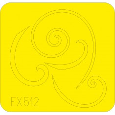 1/48 Messerschmitt Bf 109G Spinner Spirals Paint Mask for Eduard kit