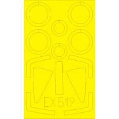 1/48 Super Etendard Paint Mask for Kinetic K48061 kit