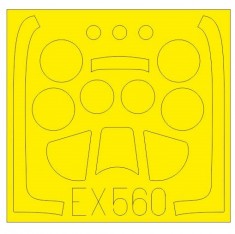 1/48 North American P-51D Mustang Paint Mask for Airfix kit