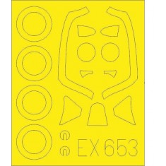 1/48 Supermarine Spitfire FR Mk.XIV Paint Masks for Airfix kits