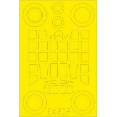 1/48 Junkers Ju 88G-6 Paint Masking Sheet for Dragon kits