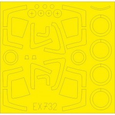 1/48 Sukhoi Su-27S TFace Paint Masking Sheets for Kitty Hawk kits