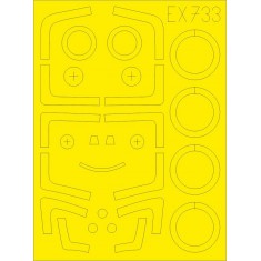 1/48 Sukhoi Su-27UB Paint Masking Sheets for Kitty Hawk kits