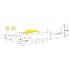 1/48 P-51K Mustang TFace Paint Masking for Eduard kits