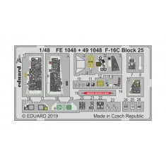 1/48 General Dynamics F-16C Fighting Falcon Block 25 Detail Set for Tamiya kits