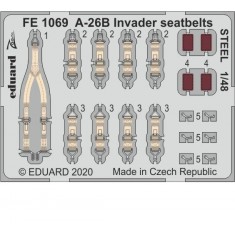 1/48 Douglas A-26B Invader Seatbelts Detail Set for ICM kits
