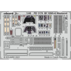 1/48 Messerschmitt Bf 109G-6 Weekend Detail Set for Eduard kits