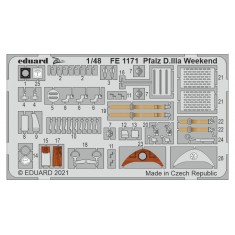 1/48 Pfalz D.IIIa Fighter Weekend Detail Set for Eduard kits