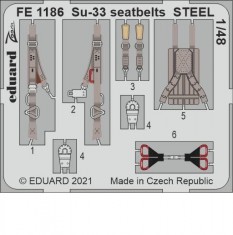 1/48 Sukhoi Su-33 Seatbelts Detail set for Minibase kits