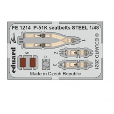1/48 P-51K Mustang Seatbelts Detail Set for Eduard kits