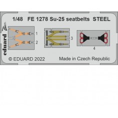 1/48 Sukhoi Su-25 Seatbelts Detail Set for Zvezda kits