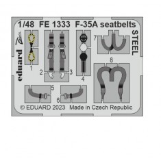 1/48 Lockheed Martin F-35A Lightning II Seatbelts for Tamiya kits