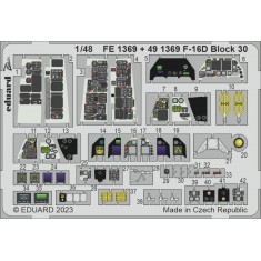1/48 General Dynamics F-16D Fighting Falcon Block 30 Detail set for Kinetic kits
