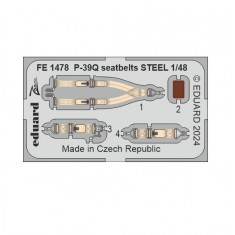 1/48 Bell P-39Q Airacobra Seatbelts for Arma Hobby kits