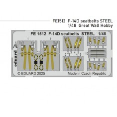 1/48 Grumman F-14D Tomcat Seatbelts Colour PE parts for Great Wall Hobby kits