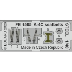 1/48 Douglas A-4C Skyhawk Seatbelts for Hobby Boss kits