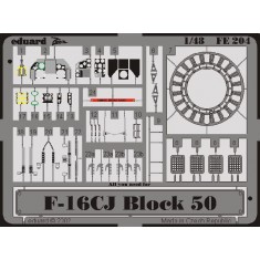 Colour Photoetch for 1/48 Lockheed Martin F-16CJ Block 50 for Hasegawa kit