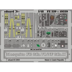 Colour Photoetch for 1/48 Mosquito FB Mk.VI/NF Mk.II for Tamiya kit