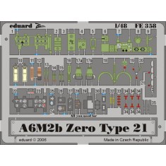 1/48 Mitsubishi A6M2B Zero Type 21 Colour Photoetch Set Vol.2 for Hasegawa kit
