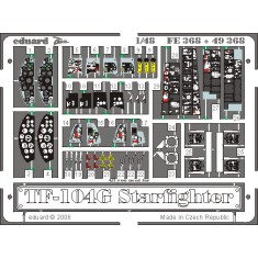 Colour Photoetch for 1/48 Lockheed TF-104G Starfighter for Hasegawa kit