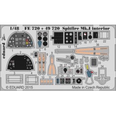 1/48 Supermarine Spitfire Mk.I Interior Detail-up Set for Airfix #A05126 kit (1 PE)