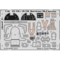 1/48 Hawker Hurricane Mk.I Interior Detail Set for Airfix kit (1 Photo-Etched Sheet)
