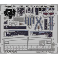 1/48 Sukhoi Su-7 Interior Detail Set for Smer kit (1 Photo-Etched Sheet)