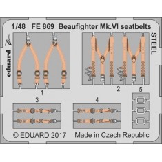 1/48 Beaufighter Mk.VI Seatbelts Steel Detail set for Tamiya kits