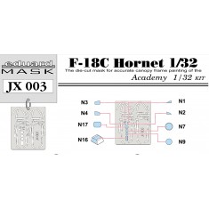 1/32 F-18C Hornet Paint Mask for Academy kit